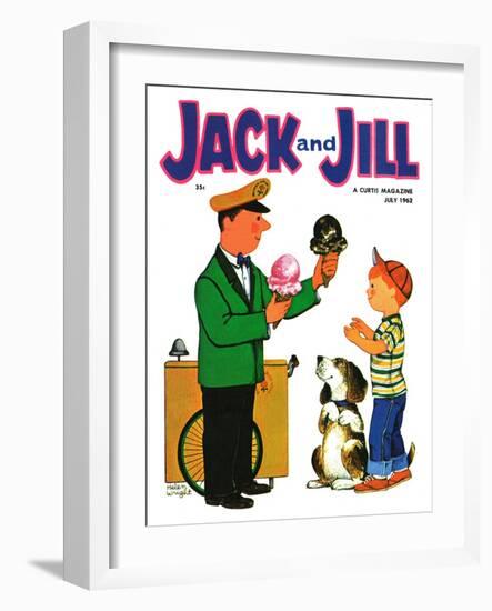 Summer Treat - Jack and Jill, July 1962-Helen Wright-Framed Giclee Print