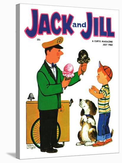 Summer Treat - Jack and Jill, July 1962-Helen Wright-Stretched Canvas