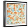 Summer Triangle Mosaic Vector Background | Eps10 Design-HunThomas-Framed Art Print