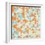 Summer Triangle Mosaic Vector Background | Eps10 Design-HunThomas-Framed Art Print