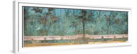 Summer Triclinium: Garden Paintings, 20 A.D. Ancient Roman painting. Palazzo Massimo, Rome-null-Framed Premium Giclee Print