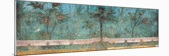 Summer Triclinium: Garden Paintings, 20 A.D. Ancient Roman painting. Palazzo Massimo, Rome-null-Mounted Premium Giclee Print