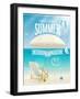 Summer Tropical Poster-avean-Framed Art Print