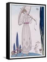 Summer Tunic Dress-Georges Barbier-Framed Stretched Canvas