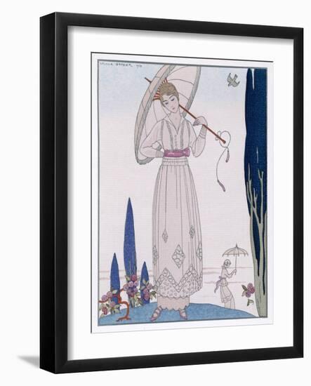 Summer Tunic Dress-Georges Barbier-Framed Art Print