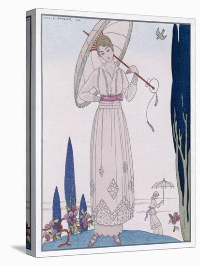 Summer Tunic Dress-Georges Barbier-Stretched Canvas