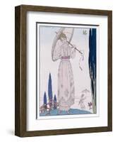 Summer Tunic Dress-Georges Barbier-Framed Art Print