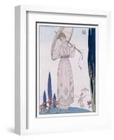 Summer Tunic Dress-Georges Barbier-Framed Art Print