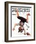 "Summer Vacation, 1923" Saturday Evening Post Cover, June 23,1923-Norman Rockwell-Framed Giclee Print