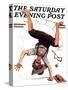 "Summer Vacation, 1923" Saturday Evening Post Cover, June 23,1923-Norman Rockwell-Stretched Canvas