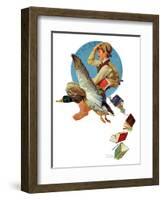 "Summer Vacation, 1934", June 30,1934-Norman Rockwell-Framed Giclee Print