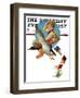 "Summer Vacation, 1934" Saturday Evening Post Cover, June 30,1934-Norman Rockwell-Framed Giclee Print