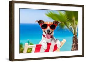 Summer Vacation Dog-Javier Brosch-Framed Photographic Print