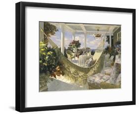 Summer Veranda-Benjamin-Framed Art Print