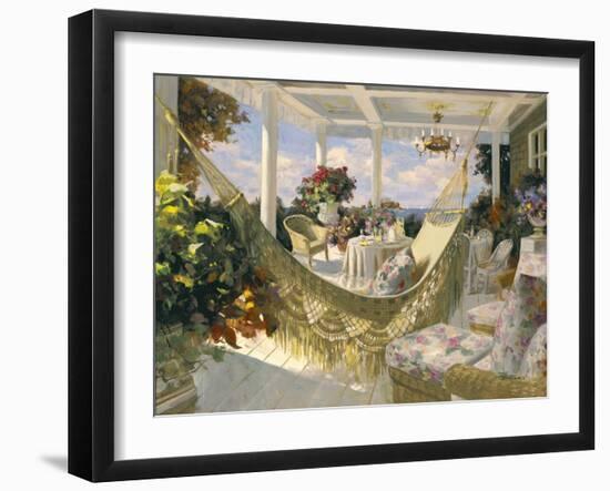 Summer Veranda-Benjamin-Framed Art Print