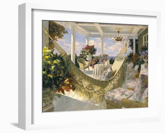 Summer Veranda-Benjamin-Framed Art Print