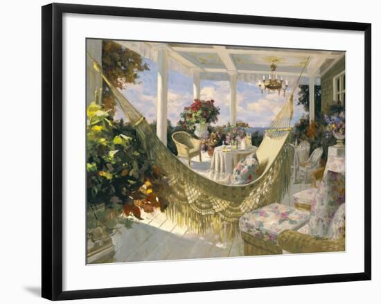 Summer Veranda-Benjamin-Framed Art Print