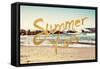Summer Vibes-Emily Navas-Framed Stretched Canvas