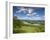 Summer View East Along the Surrey Hills, from White Down, Dorking in the Distance, North Downs, Sur-John Miller-Framed Photographic Print