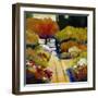 Summer Walk-Lou Wall-Framed Giclee Print