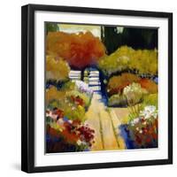 Summer Walk-Lou Wall-Framed Giclee Print