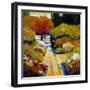 Summer Walk-Lou Wall-Framed Giclee Print