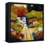 Summer Walk-Lou Wall-Framed Stretched Canvas