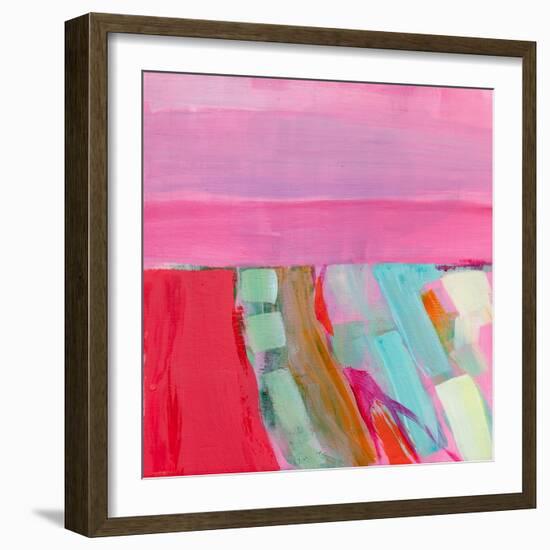 Summer Wheatfields (At Evening), 2012 (Acrylic on Wood)-Angie Kenber-Framed Giclee Print