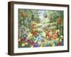 Summer Woodland Animals-MAKIKO-Framed Giclee Print