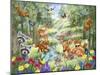 Summer Woodland Animals-MAKIKO-Mounted Giclee Print