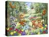 Summer Woodland Animals-MAKIKO-Stretched Canvas