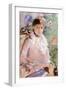 Summer (Young Woman at the Window)-Berthe Morisot-Framed Art Print