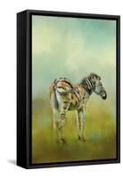 Summer Zebra 1-Jai Johnson-Framed Stretched Canvas