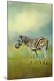 Summer Zebra 2-Jai Johnson-Mounted Giclee Print