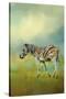 Summer Zebra 2-Jai Johnson-Stretched Canvas