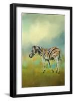 Summer Zebra 2-Jai Johnson-Framed Giclee Print