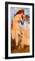 Summer-Alphonse Mucha-Framed Art Print