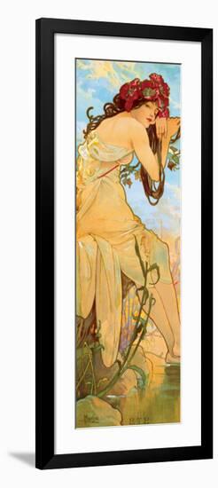 Summer-Alphonse Mucha-Framed Premium Giclee Print