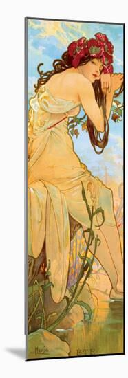 Summer-Alphonse Mucha-Mounted Premium Giclee Print