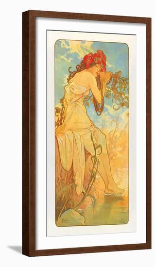 Summer-Alphonse Mucha-Framed Premium Giclee Print