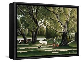 Summer-Henri Rousseau-Framed Stretched Canvas