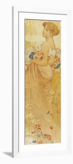 Summer-Alphonse Mucha-Framed Giclee Print