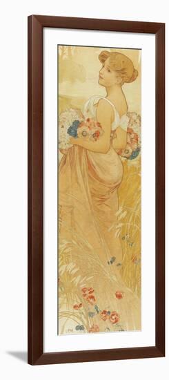 Summer-Alphonse Mucha-Framed Giclee Print