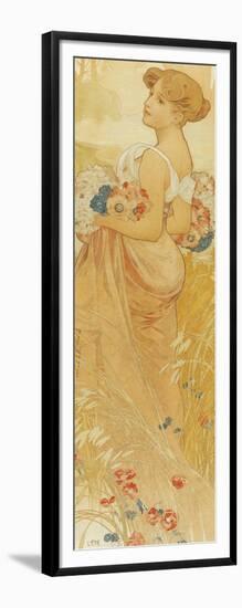 Summer-Alphonse Mucha-Framed Giclee Print