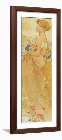 Summer-Alphonse Mucha-Framed Giclee Print