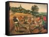 Summer-Pieter Bruegel the Elder-Framed Stretched Canvas