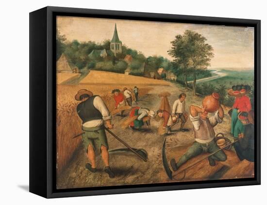 Summer-Pieter Bruegel the Elder-Framed Stretched Canvas