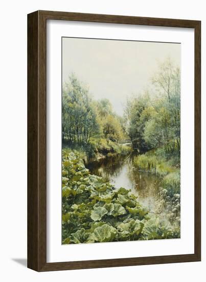 Summerday at the Stream; Sommerdag Ved Aen, 1909-Peder Mork Monsted-Framed Giclee Print