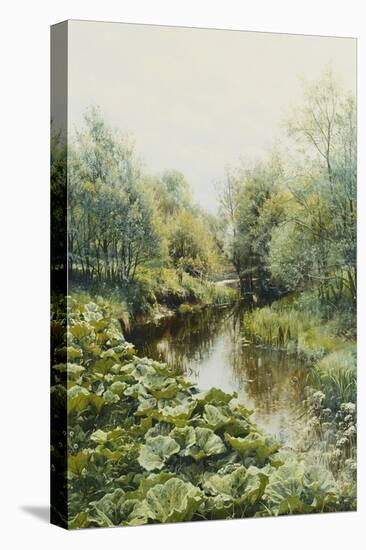 Summerday at the Stream; Sommerdag Ved Aen, 1909-Peder Mork Monsted-Stretched Canvas