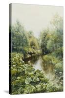 Summerday at the Stream-Peder Mork Monsted-Stretched Canvas